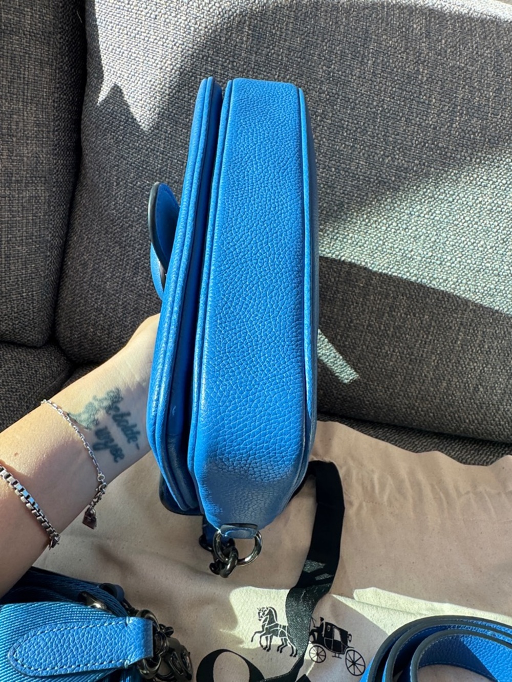 Coach Blue Soft Tabby Multi Way Crossbody - Picture 9 of 11